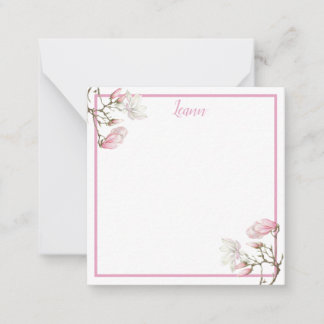 Magnolia Personalized Note Card