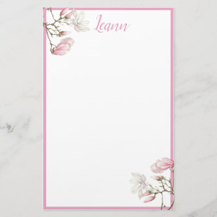 Magnolia Personalized  Stationery