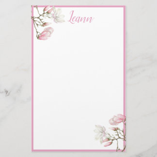 Magnolia Personalized Stationery