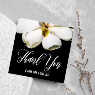 Magnolia Petals Printed Sympathy Thank You Note Card
