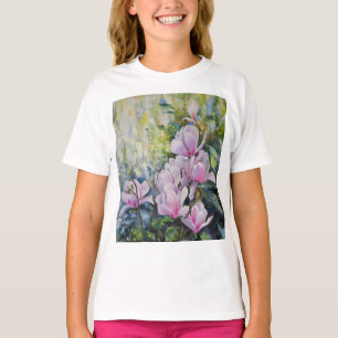 Magnolia Serenity – Floral Art by Lukian T-Shirt