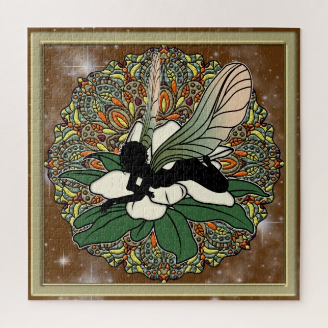 Magnolia Shadow Fairy Jigsaw Puzzle (Vertical)