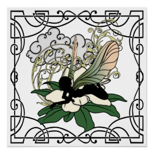 Magnolia Shadow Fairy Poster