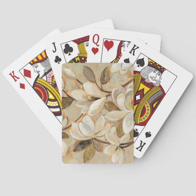 Magnolia Simplicity Cream Playing Cards (Back)
