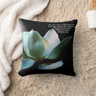 Magnolia Spotlight Matthew 5:16 Throw Pillow