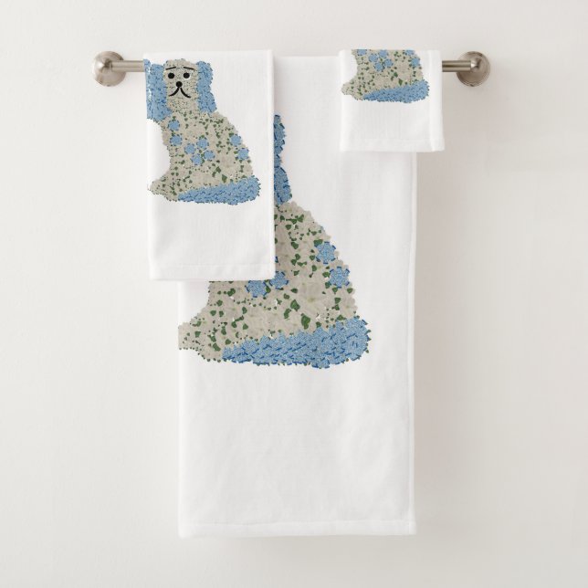 Magnolia Staffordshire Chiens Ginger Jars (En situation)