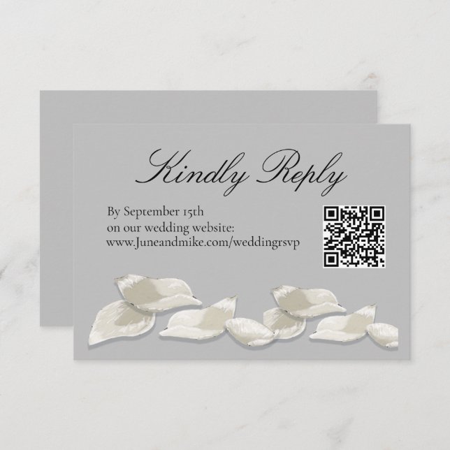 Magnolia theme  enclosure card (Front/Back)