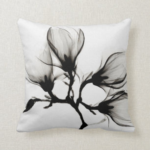 Magnolia Tree Blossoms Throw Pillow