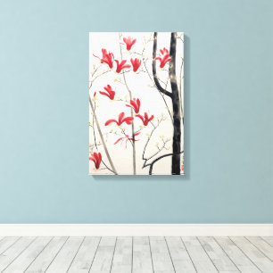 Magnolia Tree by Kobayashi Kokei, Vintage Nature Canvas Print