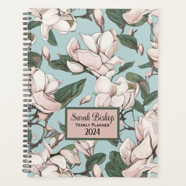 Magnolia Tree Custom Yan Planner Hardcover (Devant)