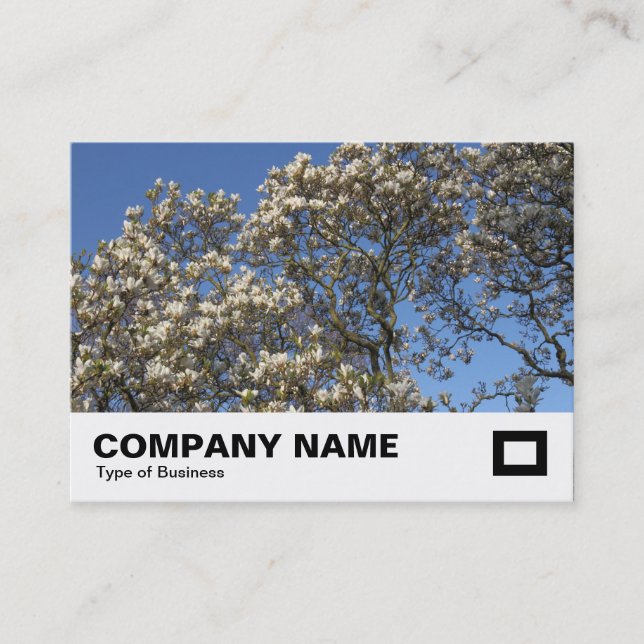 Magnolia Tree in Blossom Business Card (Front)