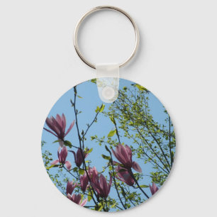 magnolia tree keychain