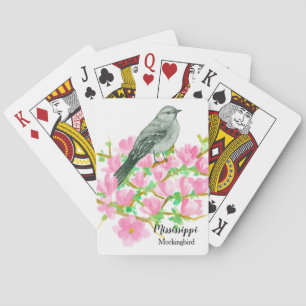 Magnolia Tree Mississippi Flowers Souvenir Playing Cards