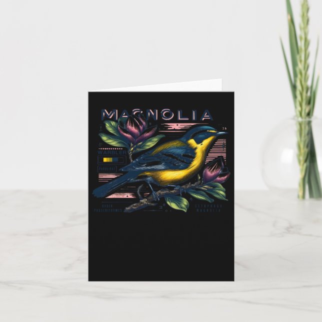 Magnolia Warbler 2 Sticker  Card (Front)