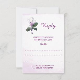 Magnolia Wedding Reply Cards