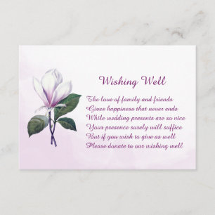 Magnolia Wedding Wishing Well Cards