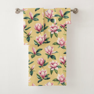 Magnolias Bath Towel Set