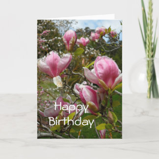 Magnolias Birthday Card