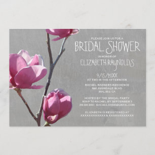 Magnolias Bridal Shower Invitations