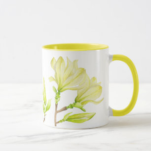 Magnolias jaune sur une Mug Combo (W)