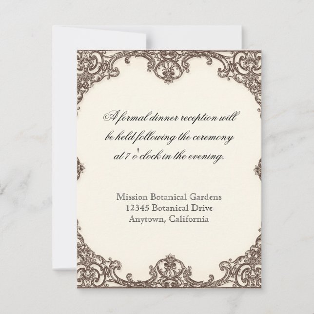 Magnolias n Bird of Paradise - RSVP Response Card (Front)