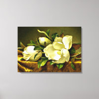 Magnolias on Gold Velvet Cloth