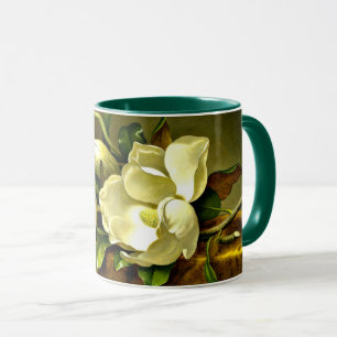 Magnolias on Gold Velvet Cloth Mug