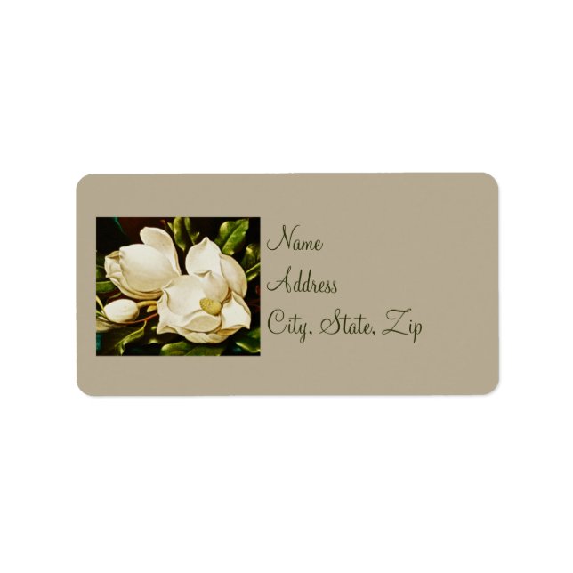 Magnolias Wedding Address Labels (Front)