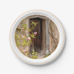Magnolida Garden & Secret Door to Magical Land Paper Plate