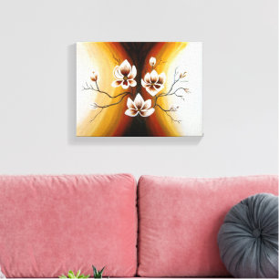 Magnolien, Acryl Canvas Print