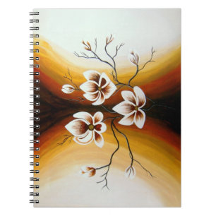 Magnolien, Acryl Notebook