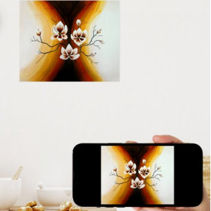 Magnolien, Acryl Poster