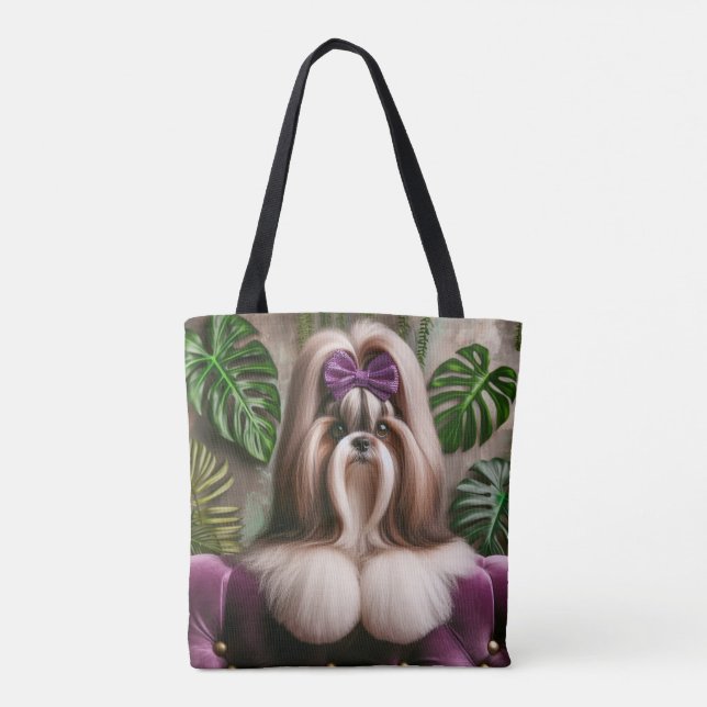 Magnum Maximus Luxe Tropical Canvas Tote Bag (Back)