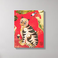 Magpie and Tiger Korean Folk Art