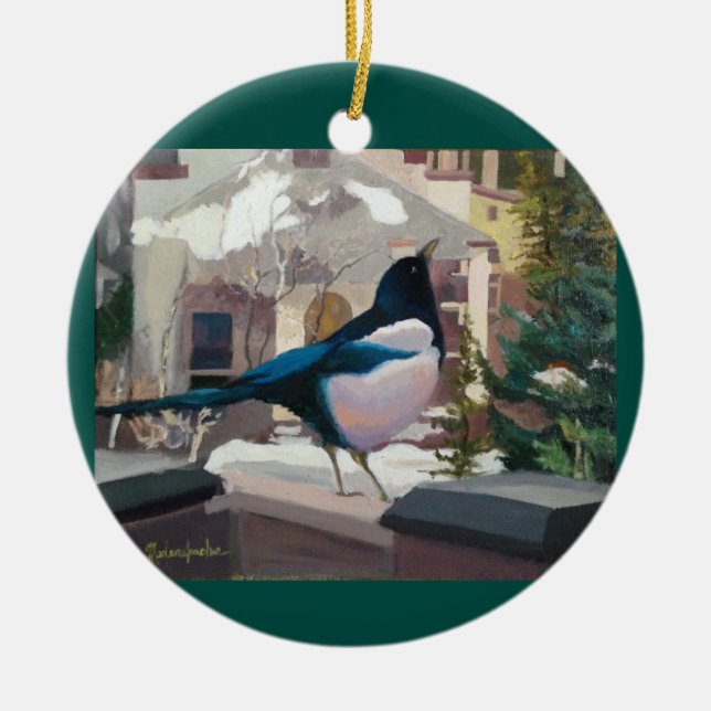 Magpie Christmas ornament (Front)