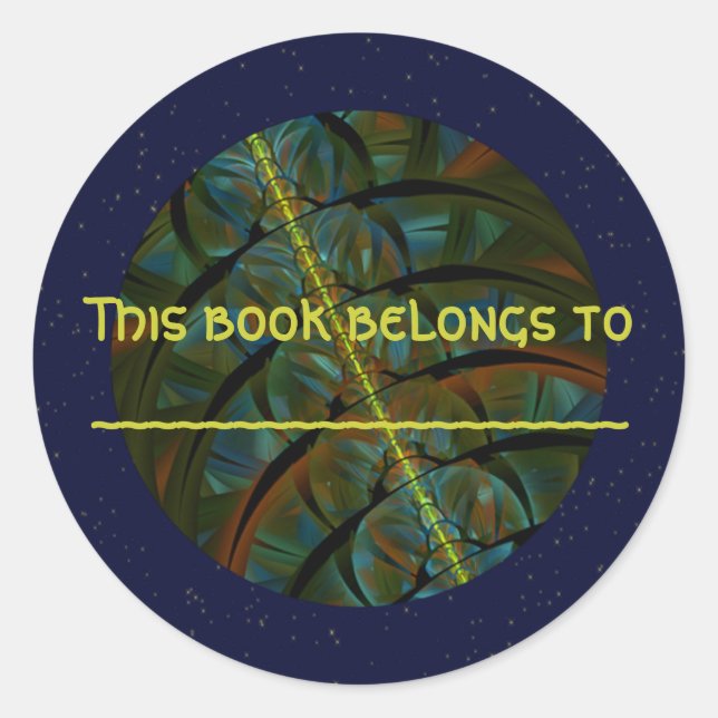 Magpie Crow Moon Classic Round Sticker (Front)