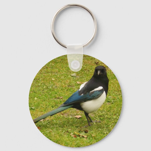 Magpie Keychain (Front)