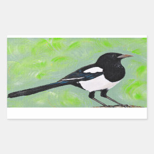 Magpie Painting Sticker