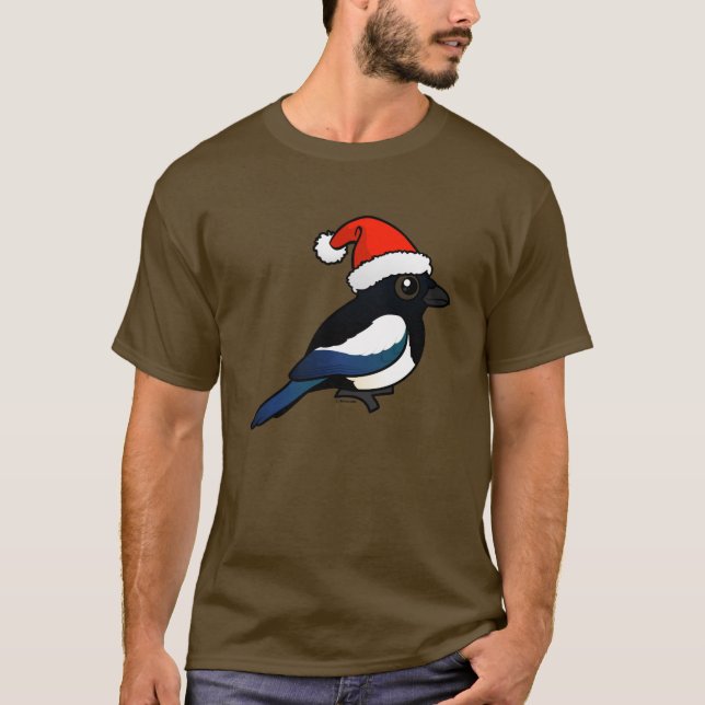 Magpie Santa T-Shirt (Front)
