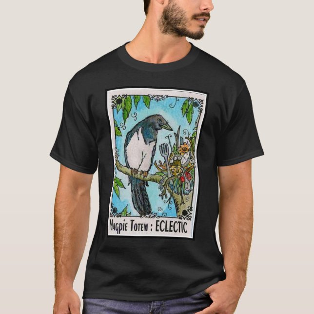 Magpie Totem Eclectic T-Shirt (Front)