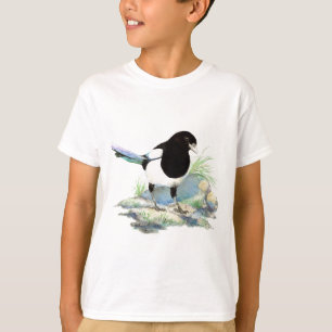 Magpie  - Watercolor Bird T-Shirt