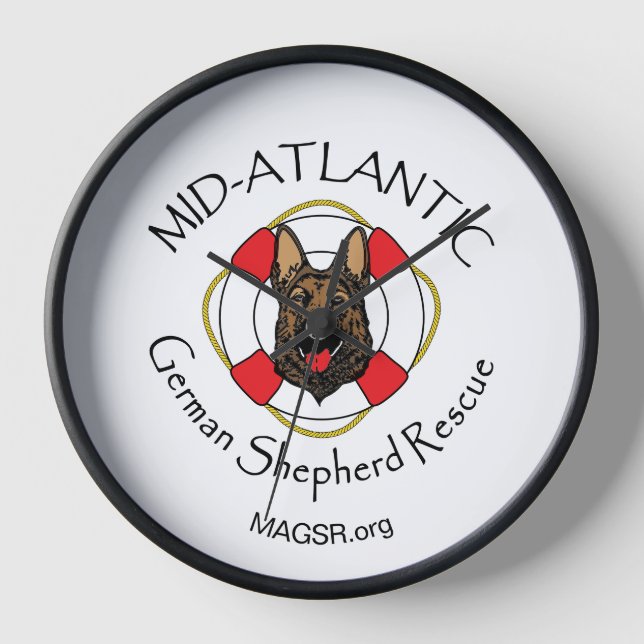 MAGSR logo wall clock (Front)