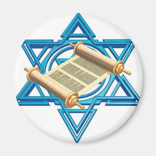 Maguen David Torah Magnet (Front)