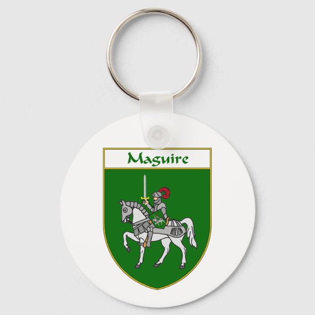 Maguire Coat of Arms/Family Crest Keychain (Front)