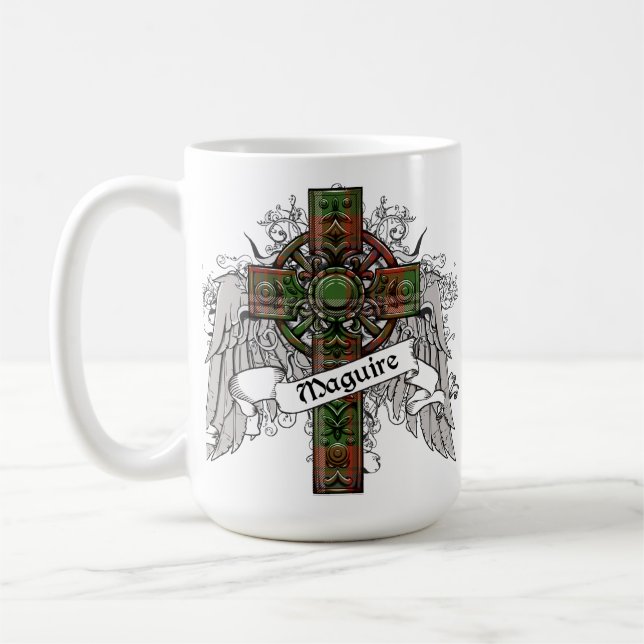 Maguire Tartan Cross Coffee Mug (Left)