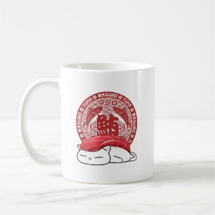 Maguro Tuna Sushi Cat Coffee Mug