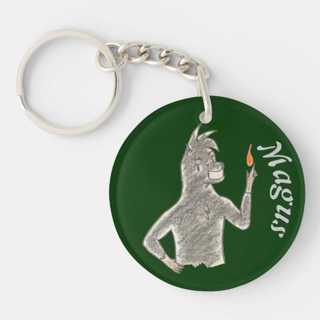 Magus (with name) keychain (Front)