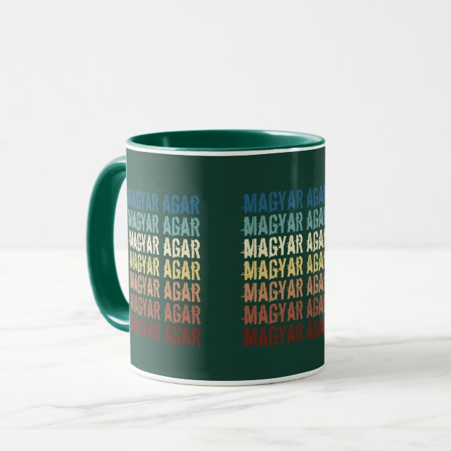 Magyar Agar "Typo" vintage Mug (Front Left)