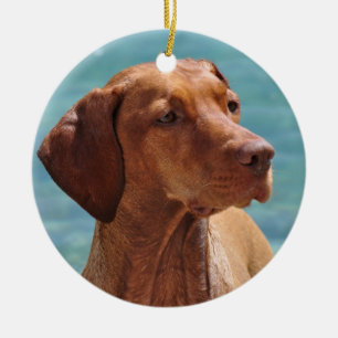 Magyar Vizsla Dog Ceramic Ornament