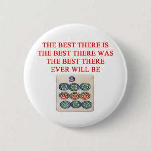 mah jong 2 inch round button
